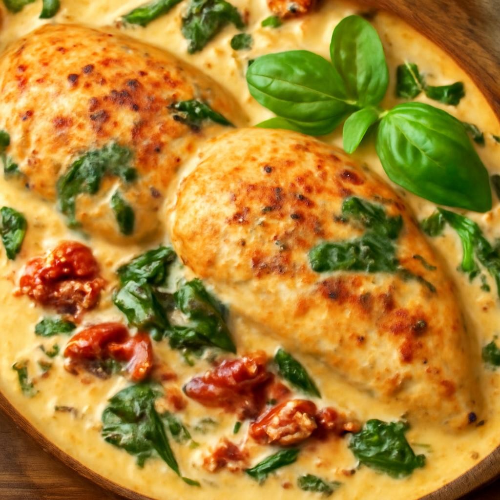 Low Carb Creamy Tuscan Chicken