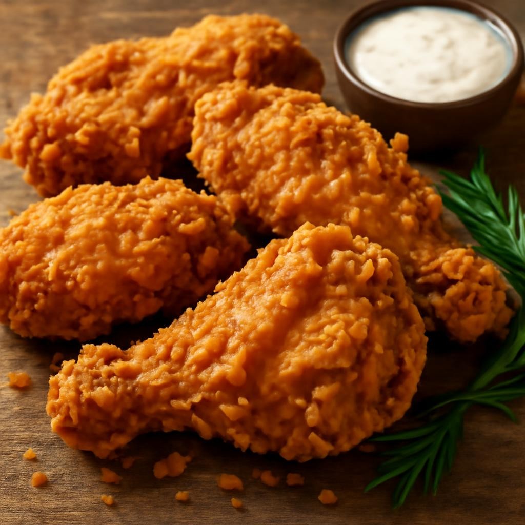 Triple Dipped Fried Chicken