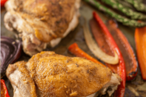 Baked Chicken Thighs With Asparagus