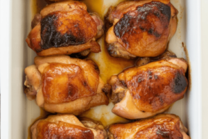 Baked Honey Mustard Chicken Thighs