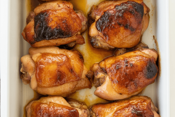 Baked Honey Mustard Chicken Thighs Baked Honey Mustard Chicken Thighs