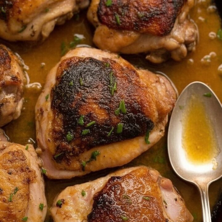 Crispy Garlic Chicken Thighs