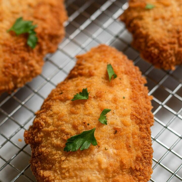 Crispy Panko Crusted Chicken Breasts