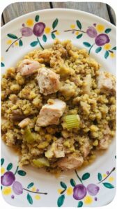 Crockpot Chicken and Cornbread Dressing