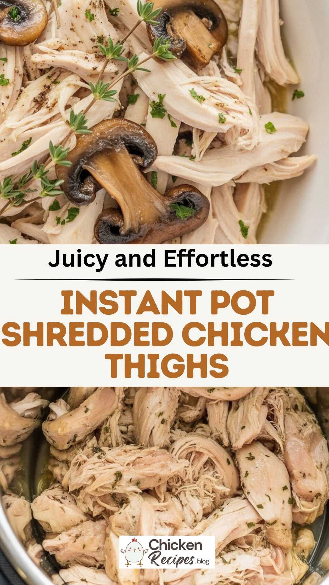 EASY Instant Pot Shredded Chicken Thighs