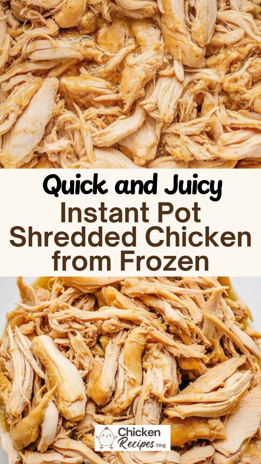 EASY Instant Pot Shredded Chicken from Frozen
