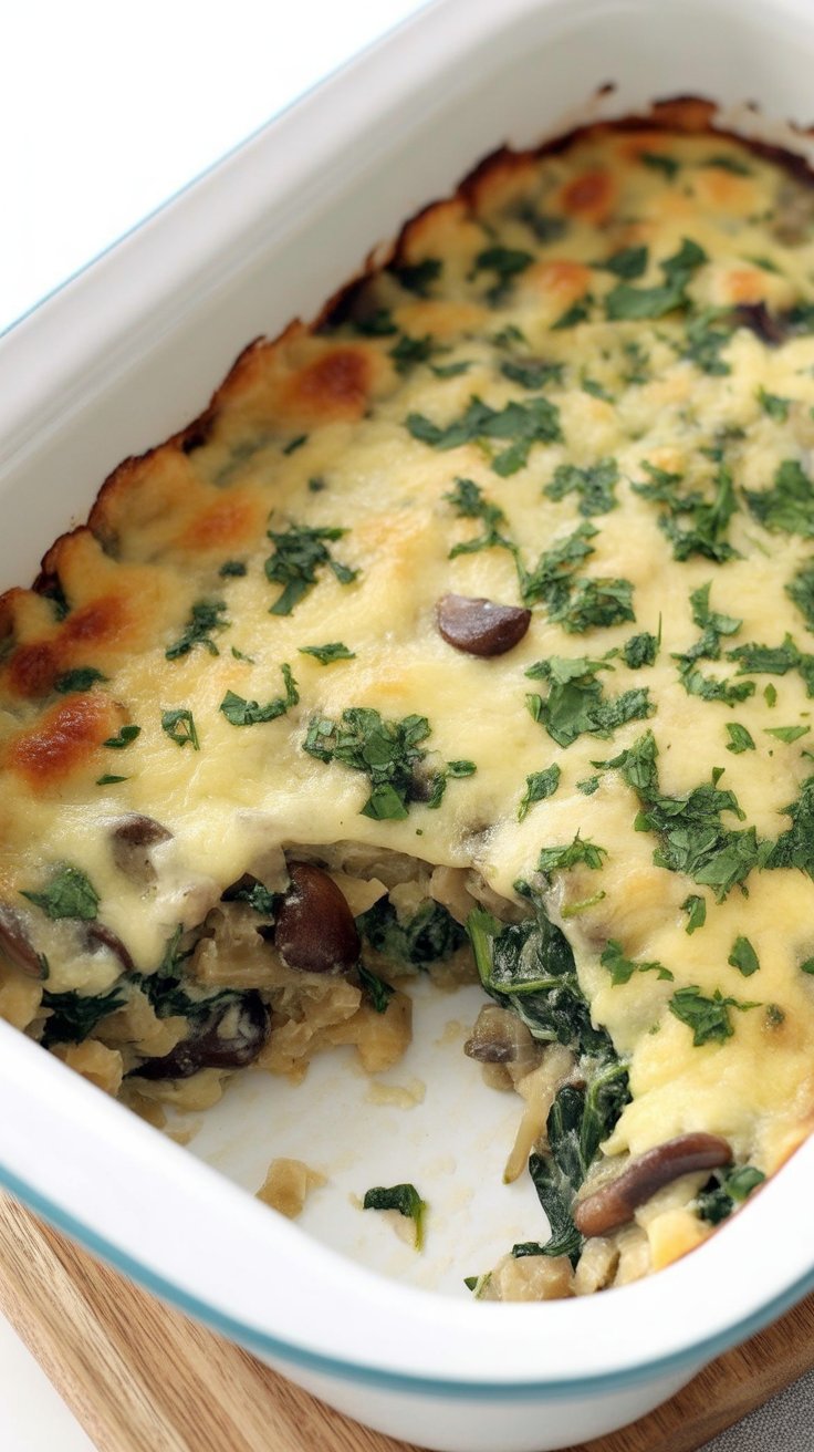 Keto Chicken Florentine Casserole
