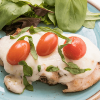 Low Carb Caprese Chicken Bake
