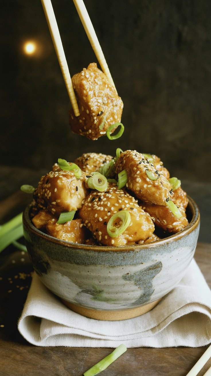 Low Carb Sesame Chicken