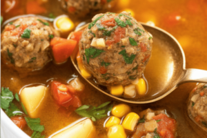 Mexican Meatball Soup