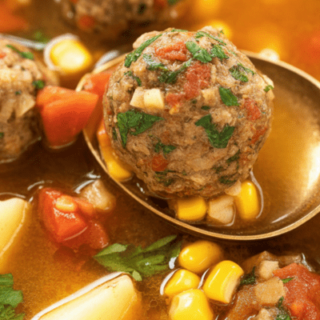 Mexican Meatball Soup