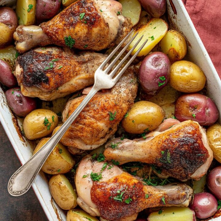Roasted Chicken with Sausage and Potatoes
