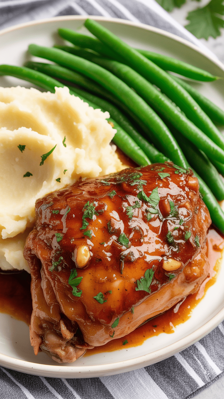 Slow Cooker Brown Sugar Garlic Chicken