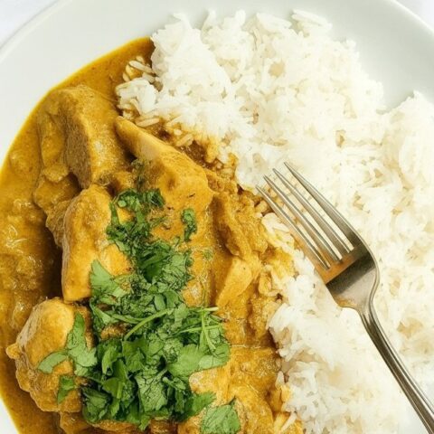 BEST Slow Cooker Chicken Curry