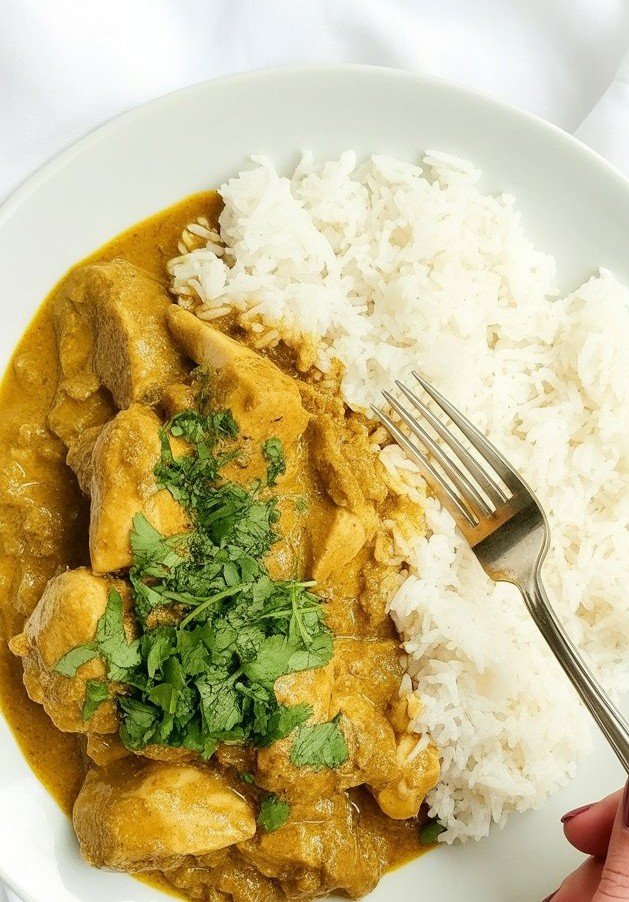 BEST Slow Cooker Chicken Curry