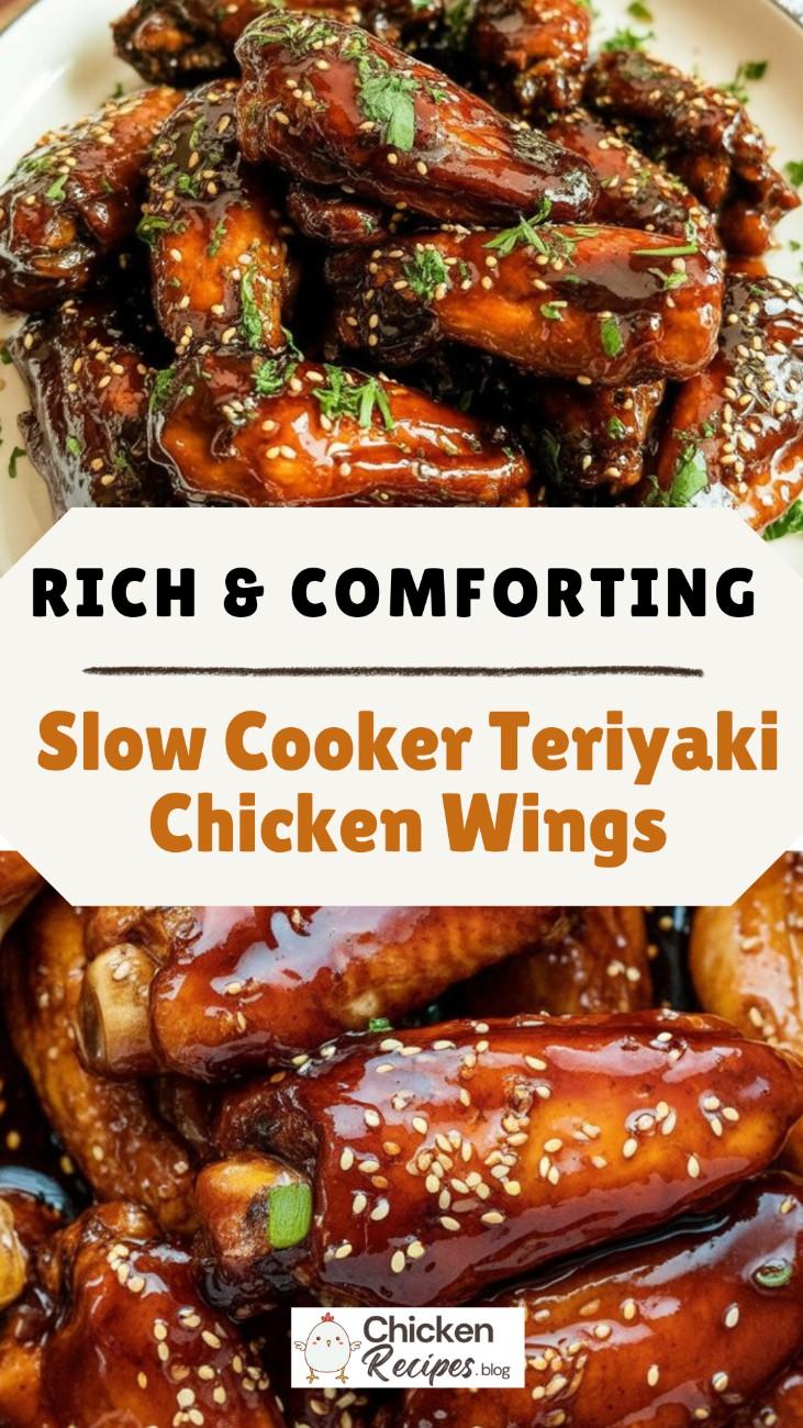 Slow Cooker Teriyaki Chicken Wings