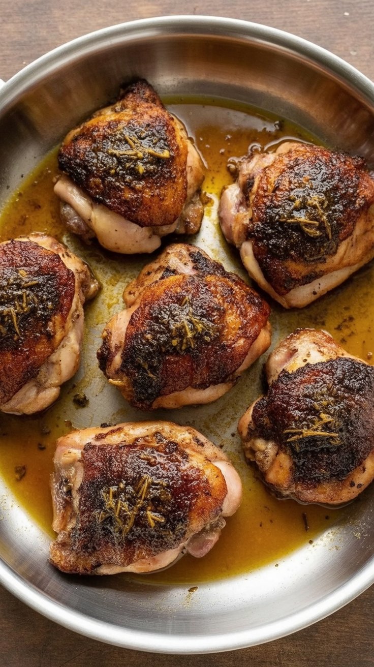 best Crispy Garlic Chicken Thighs