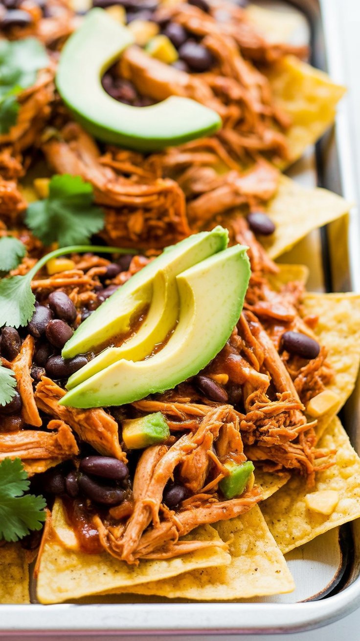 Shredded Chicken Nachos