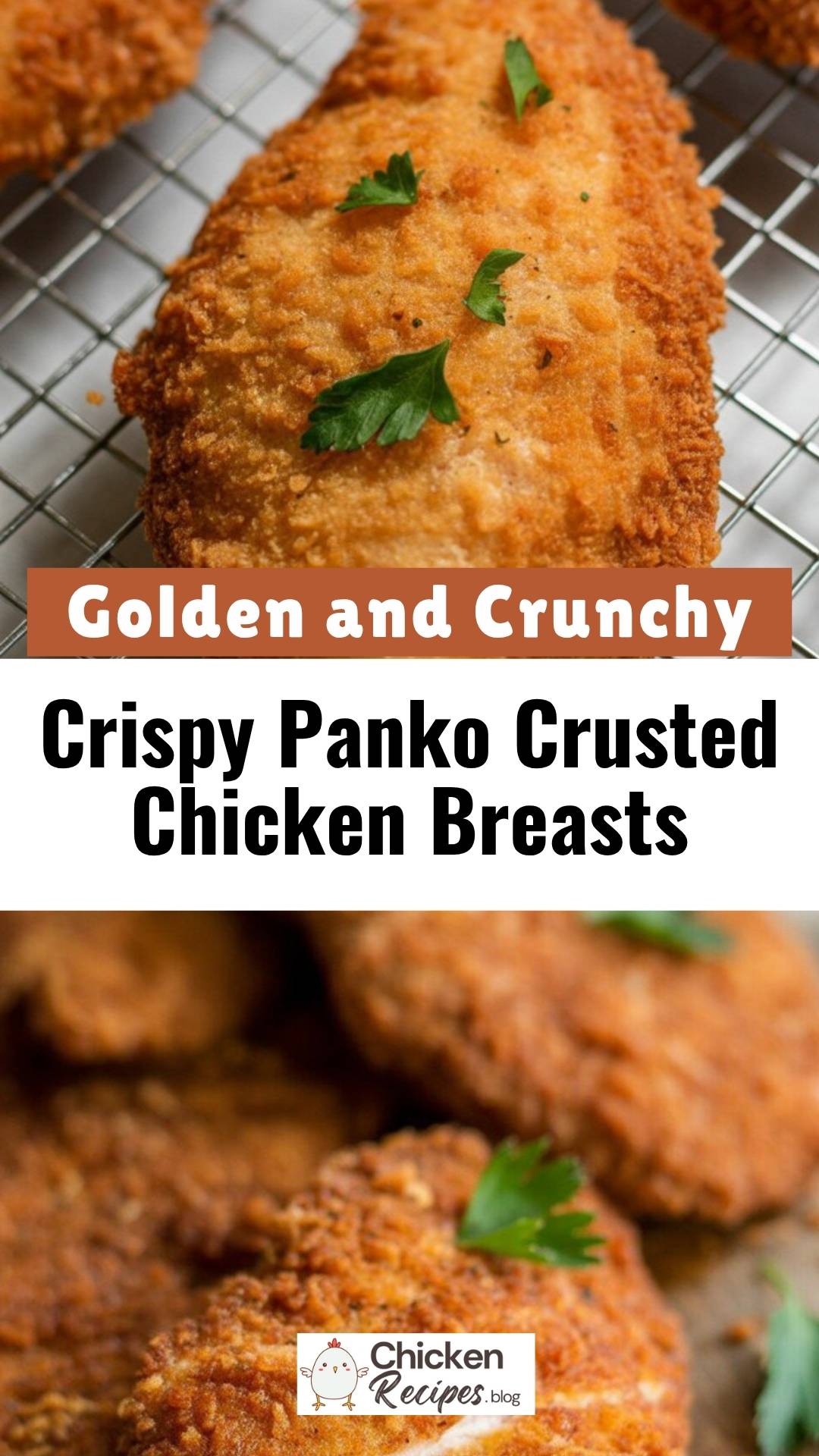 easy Crispy Panko Crusted Chicken Breasts