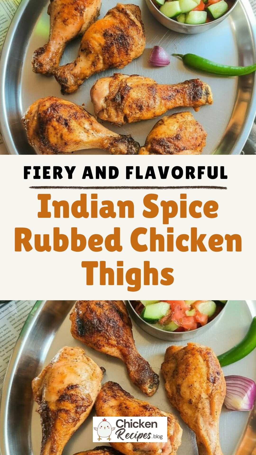 easy Indian Spice Rubbed Chicken Thighs