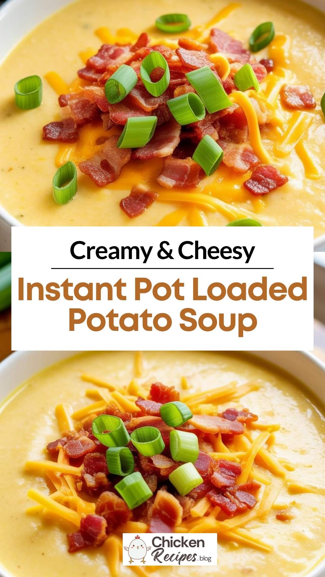 EASY Instant Pot Loaded Potato Soup