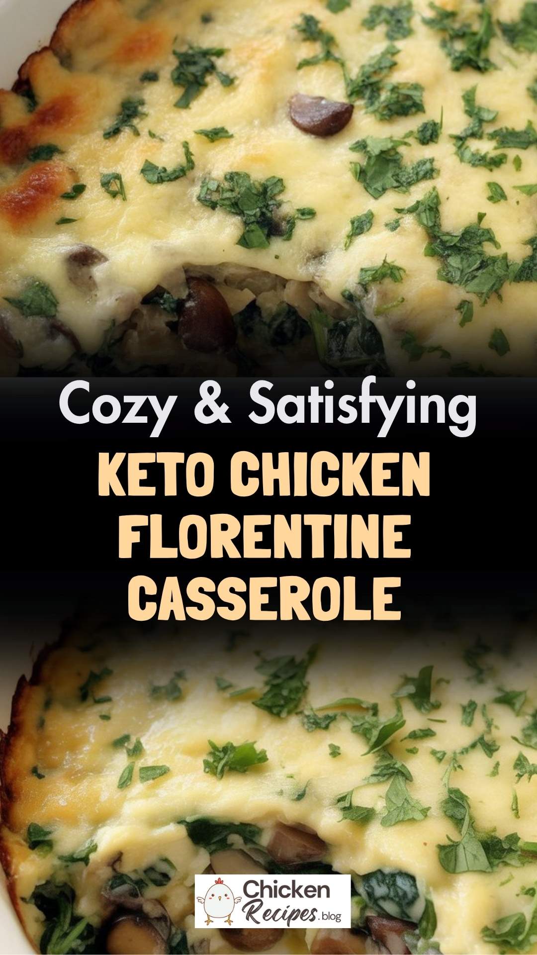 easy Keto Chicken Florentine Casserole