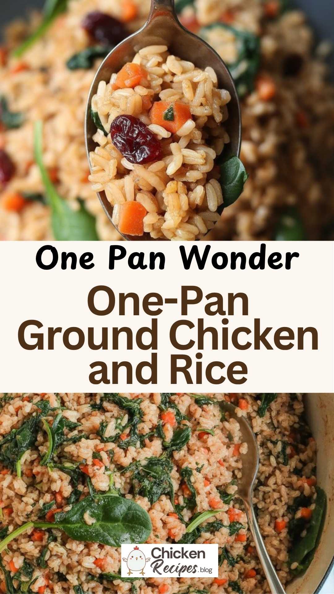 easy One-Pan Ground Chicken and Rice