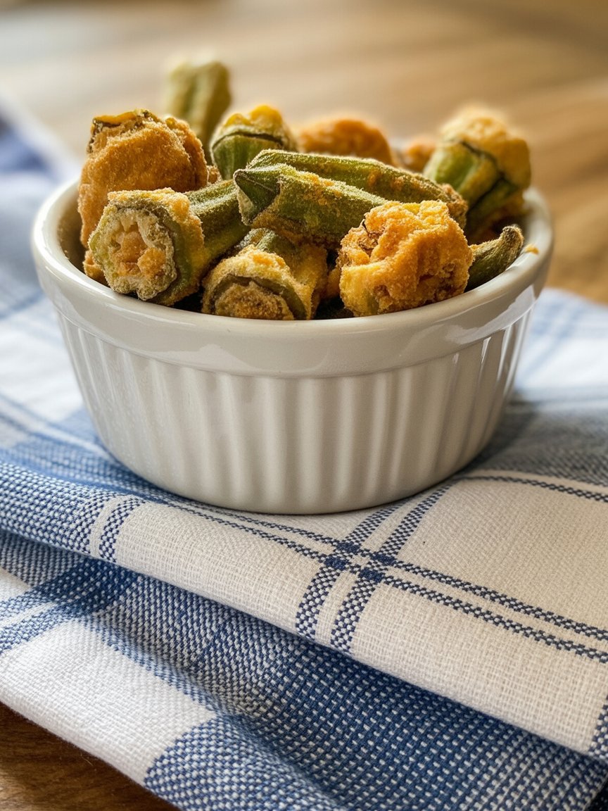 BEST Air Fryer Fried Okra