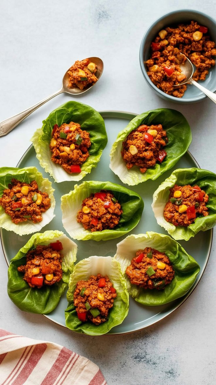 BEST Ground Chicken Lettuce Wraps