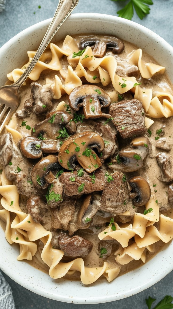 BEST Instant Pot Beef Stroganoff