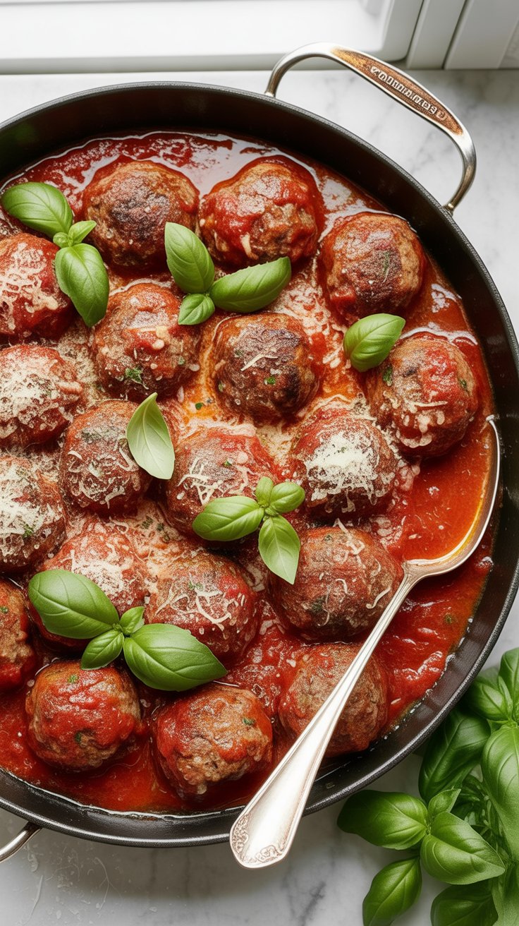 BEST Italian Baked Meatballs