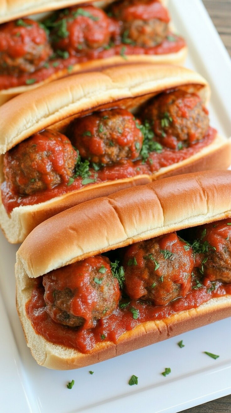BEST Meatball Sub Sandwich
