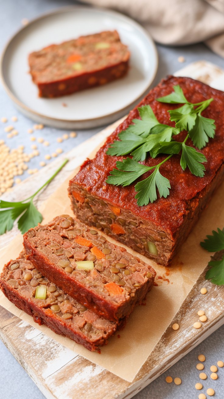 BEST Vegan Meatloaf (Lentil Loaf)