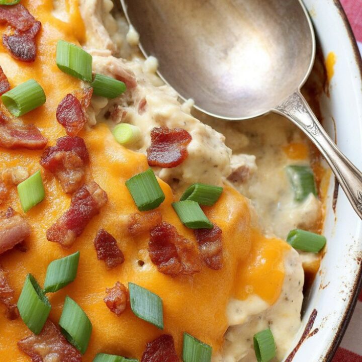 Cheesy Keto Chicken Casserole
