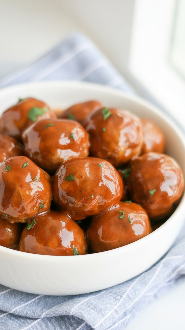 Crockpot BBQ Meatballs
