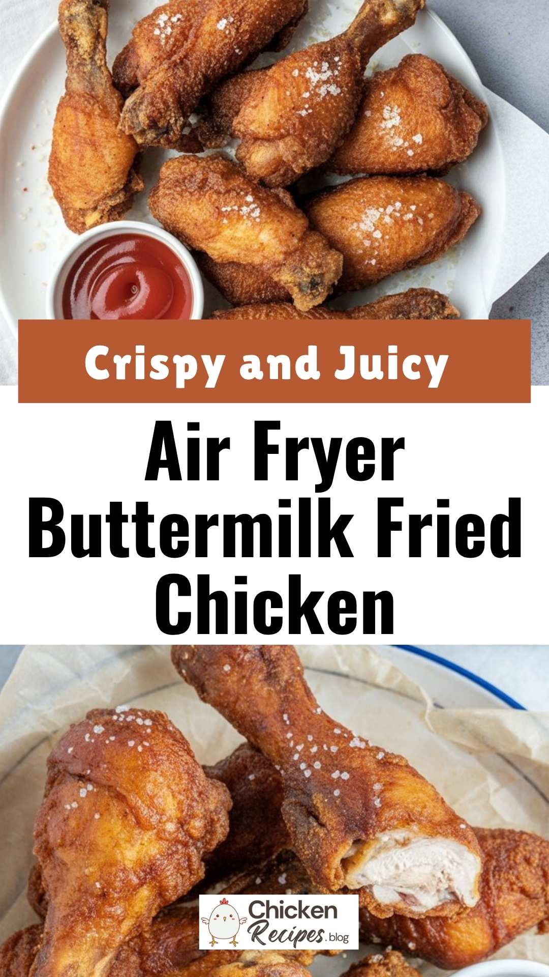 EASY Air Fryer Buttermilk Fried Chicken
