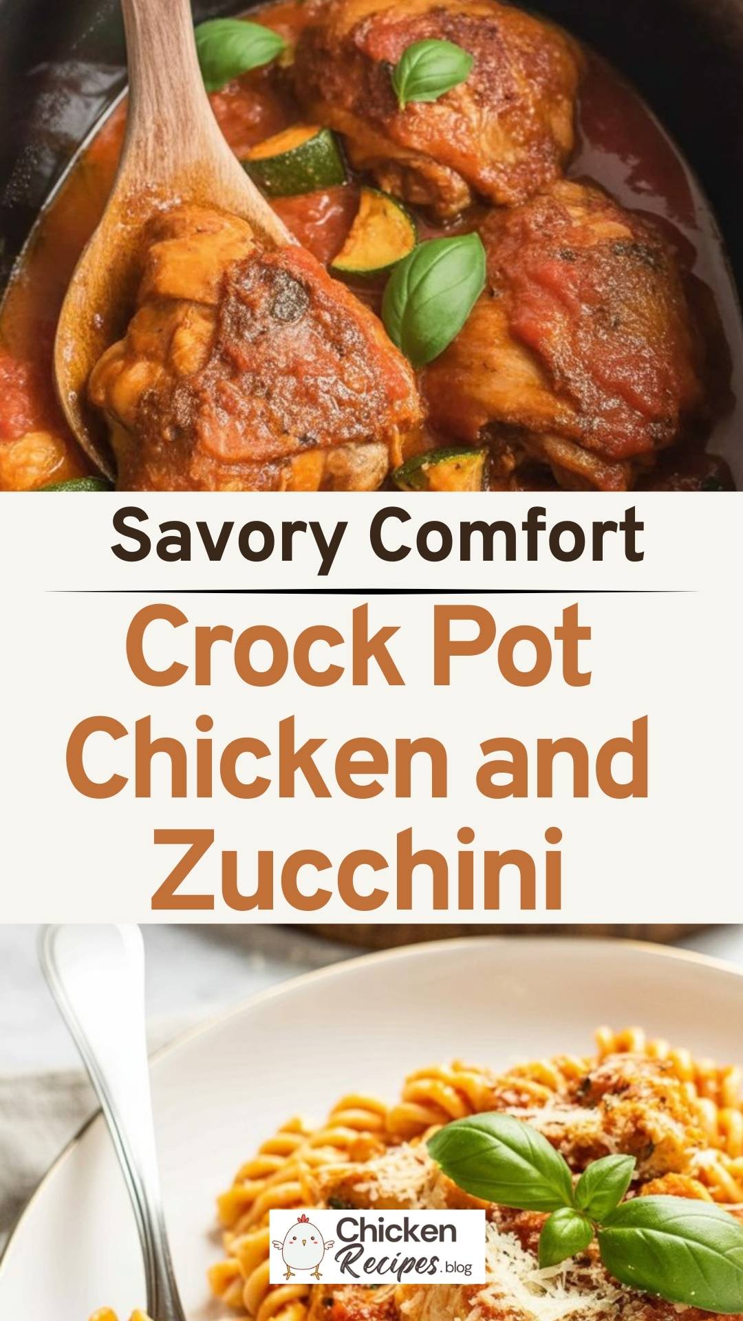 EASY Crock Pot Chicken and Zucchini