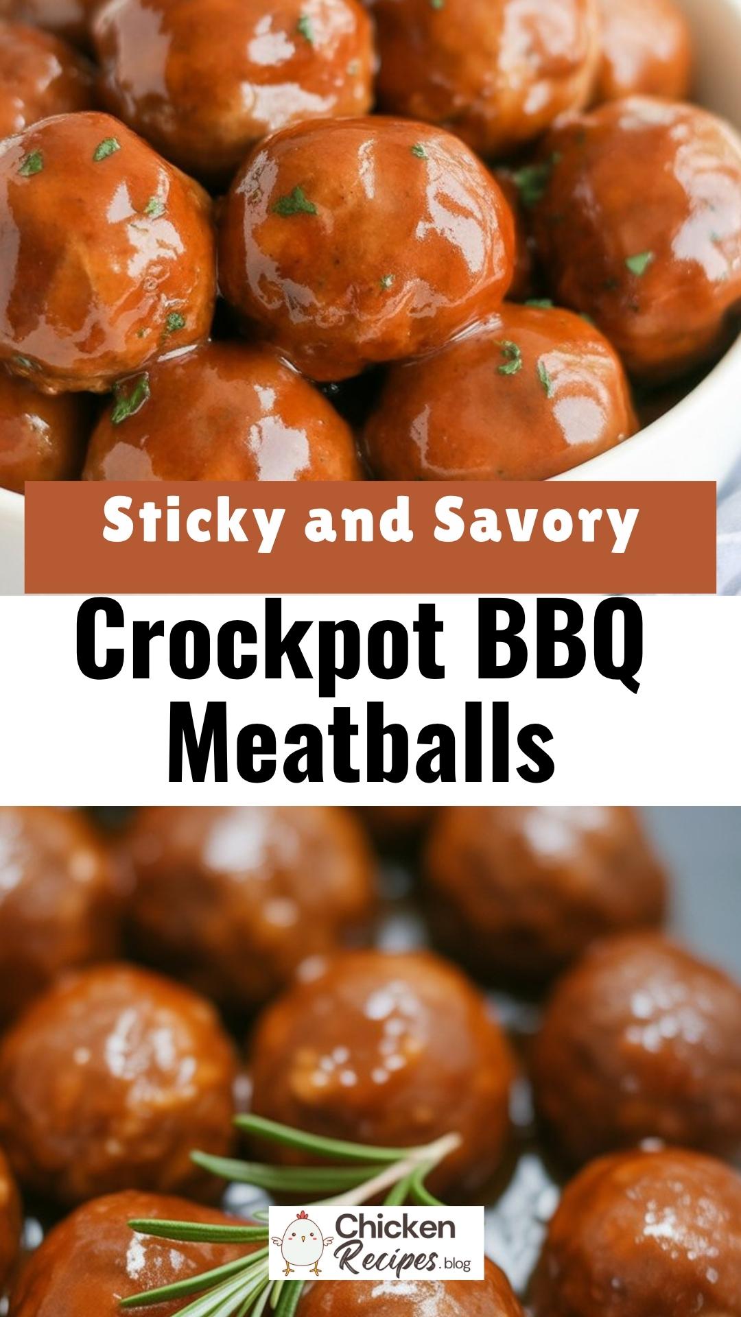 EASY Crockpot BBQ Meatballs