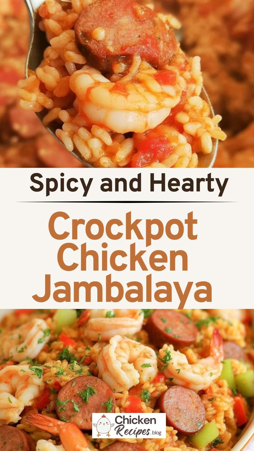 EASY Crockpot Chicken Jambalaya