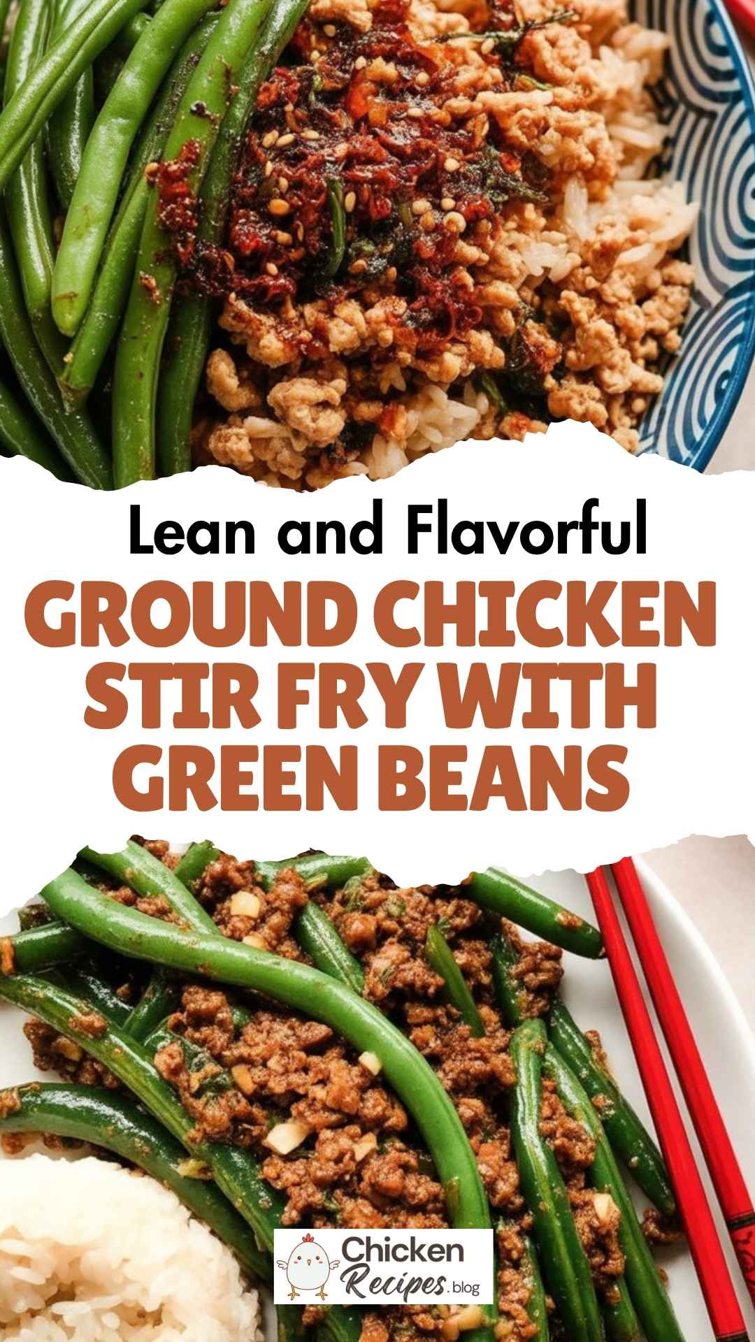EASY Ground Chicken Stir Fry with Green Beans