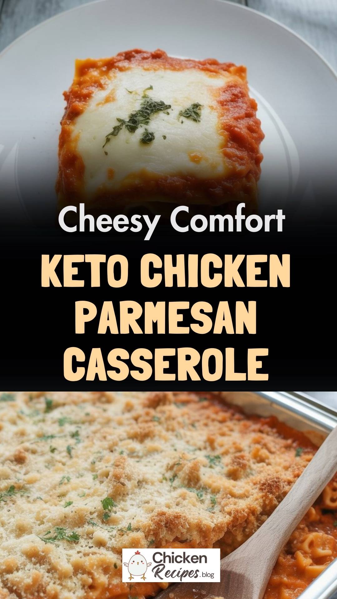 EASY Keto Chicken Parmesan Casserole