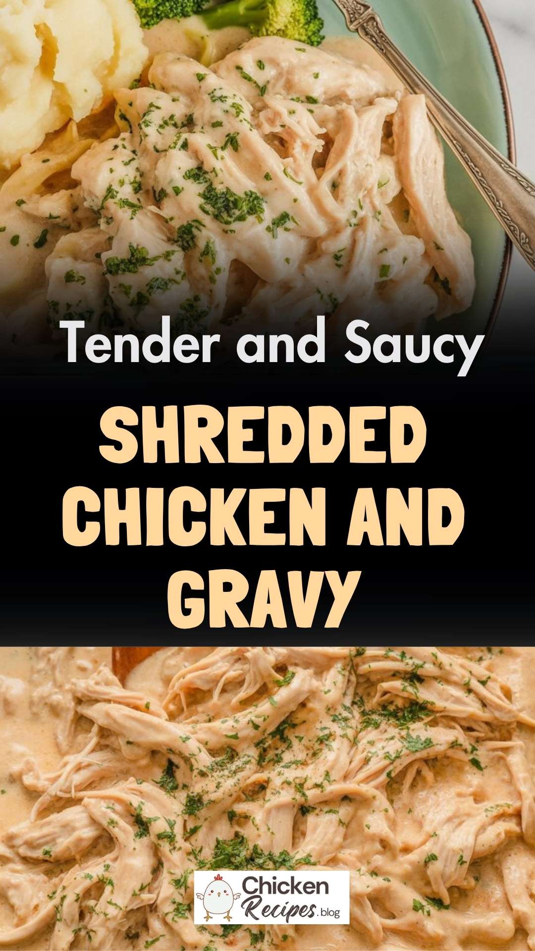 EASY Shredded Chicken And Gravy