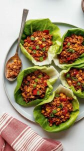 Ground Chicken Lettuce Wraps