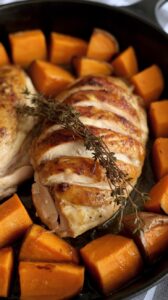 Honey Glazed Chicken with Sweet Potatoes