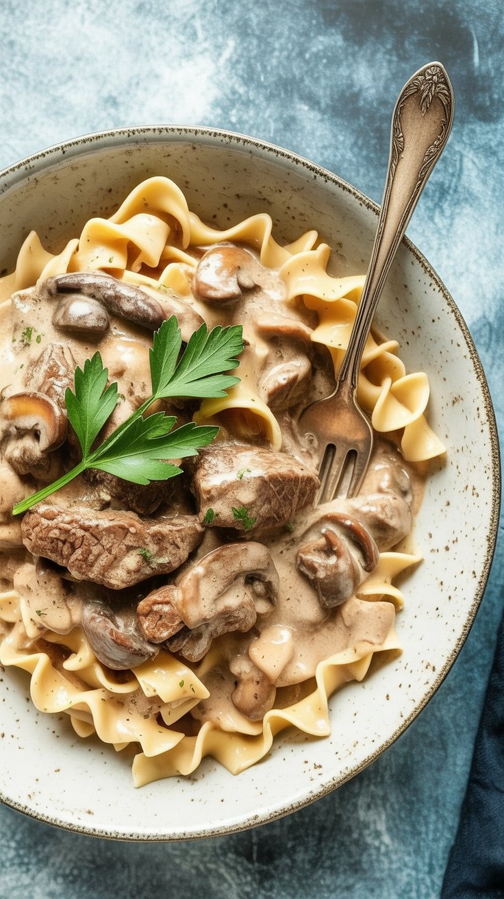 Instant Pot Beef Stroganoff