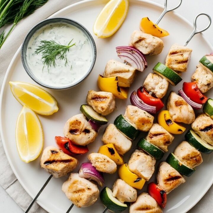 Keto Greek Chicken Kabobs