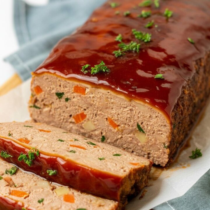 Keto Ground Chicken Meatloaf