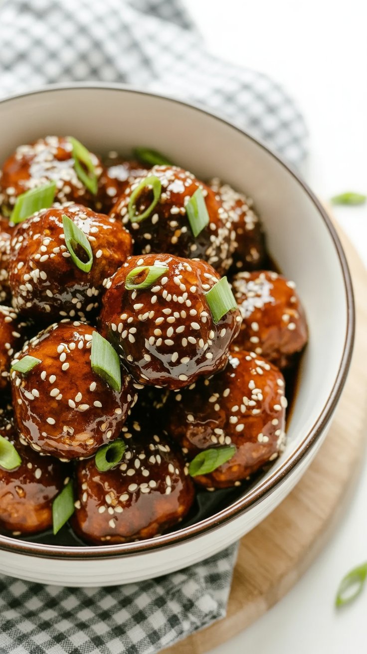 Saucy Asian Meatballs