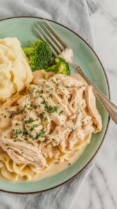 Shredded Chicken And Gravy