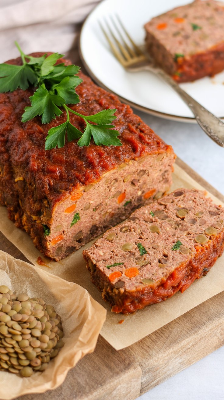 Vegan Meatloaf (Lentil Loaf)